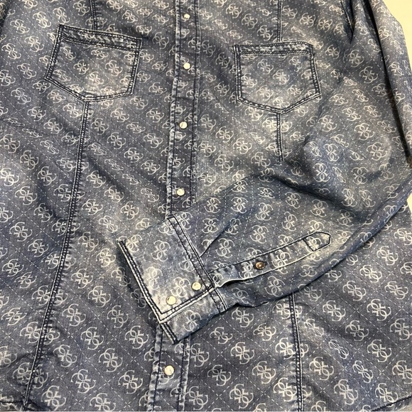 Guess Denim Button Down Shirt - Picture 4 of 6